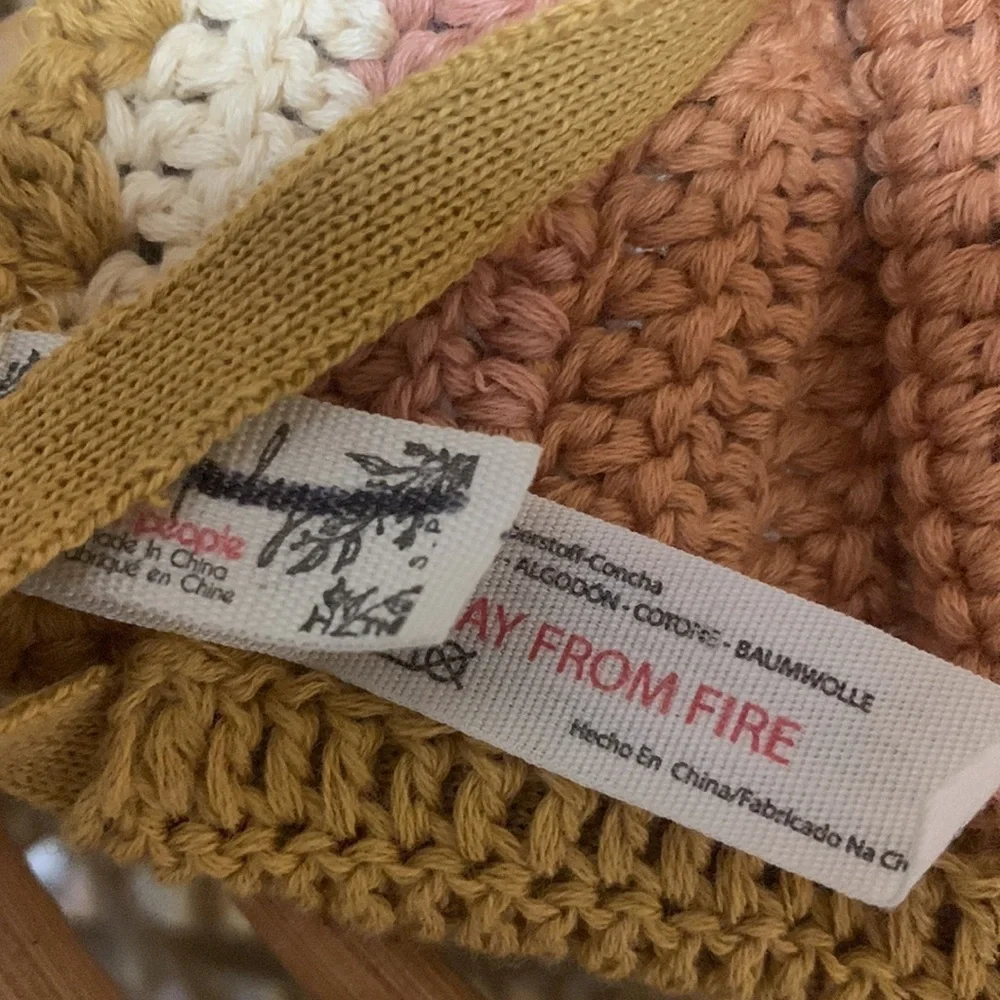 Free people crochet bralette size small new